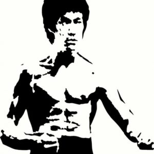 Bruce Lee Stencil