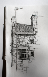 Amazing Building Pencil Drawing Techniques for Beginners Sketch Of Building In Dean Village, Edinburgh By Aileen Mcgibbon Image