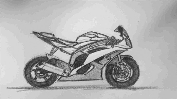 Amazing Bullet Pencil Drawing Free Bullet Bike Pencil Drawing Photos