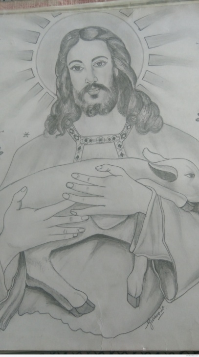 Amazing Jesus Pencil Sketch Techniques Great Pencil Sketch Of Jesus Christ | Desipainters Photo