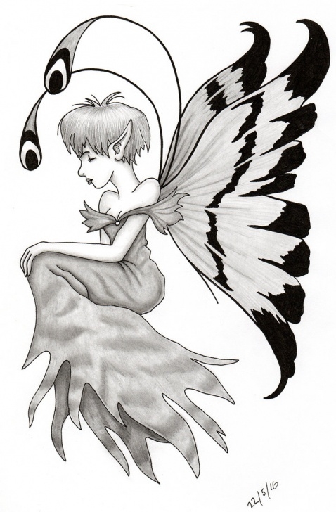 Amazing Pencil Drawing Fairies Lessons Fairy-001 Pencil Sketch Pen And Ink By Ally-Man On Deviantart Image