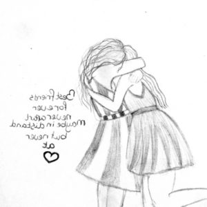 Pencil Sketches Of Best Friends