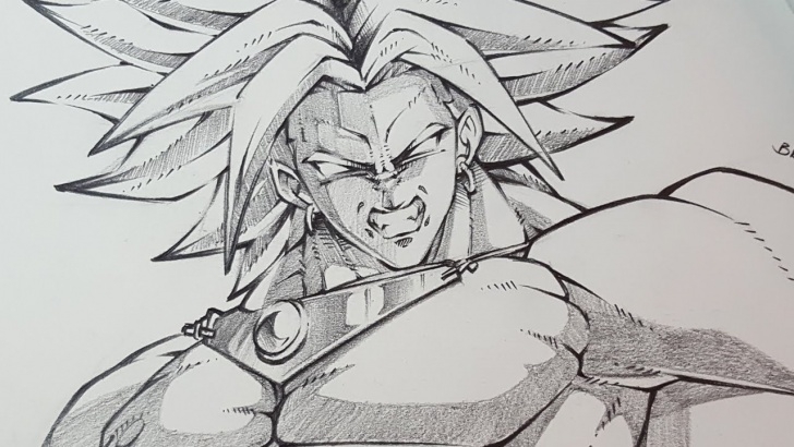 Amazing Super Pencil Drawings Techniques How To Draw Broly Dragon Ball Super - Pencil Sketching Image
