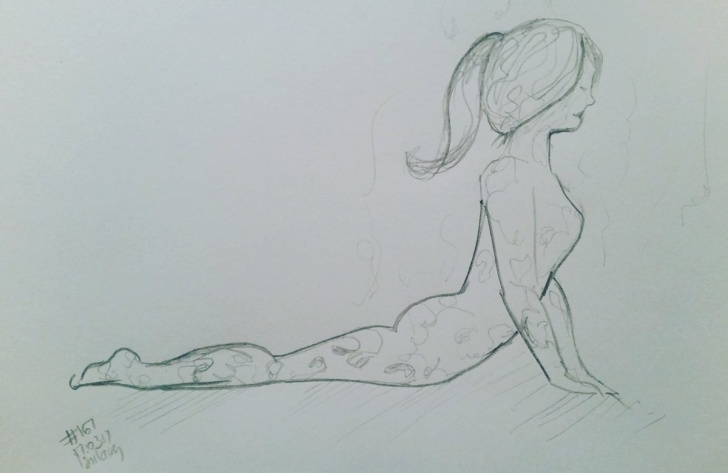 Amazing Yoga Pencil Drawing Courses Isiilairen On Twitter: "day 167 Drawing Challenge 17.03.17 #pencil Photo