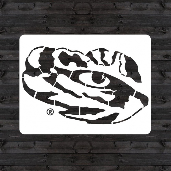 Awesome Eye Stencil Art Ideas U Stencil Lsu "tiger Eye" Mini Stencil Images