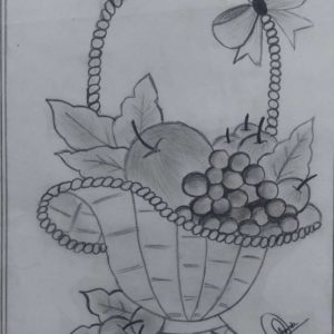 Fruit Basket Pencil Sketch