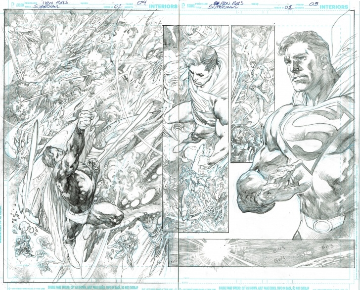 Awesome Ivan Reis Pencils Courses Superman (2018) 1 Page 04 - 05 - Ivan Reis - Pencils Only, In Image