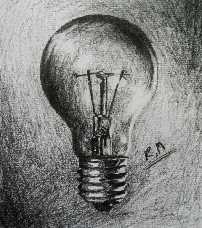 Awesome Light Bulb Pencil Drawing Free Light Bulb Pencil Drawing At Paintingvalley | Explore Collection Photos
