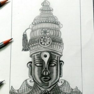 Vitthal Pencil Sketch
