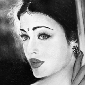 Aishwarya Rai Pencil Sketch