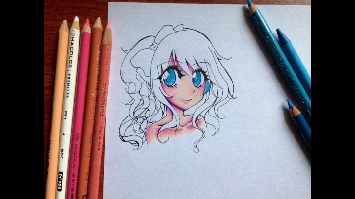 Best Anime Colored Pencil Courses Tutorial: How To Color Manga Skin And Eyes With Colored Pencils Images