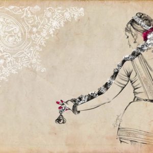 Classical Dance Pencil Drawing