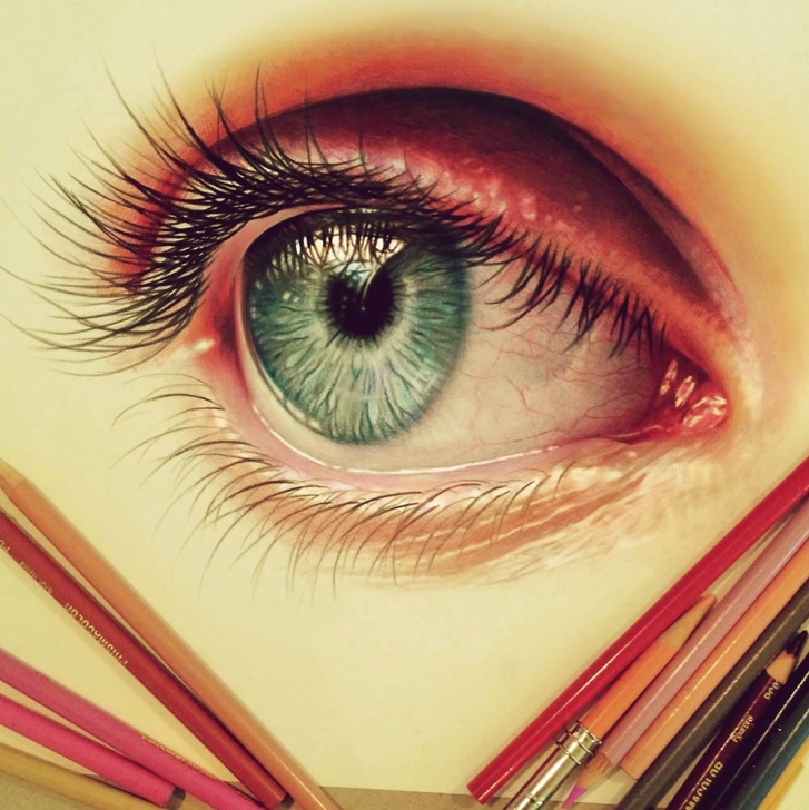 Best Colored Pencil Eye Drawing Tutorials Davidson's Colored Pencil Art | Scene360 Pictures