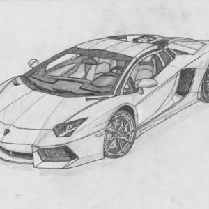 Cool Car Drawings In Pencil