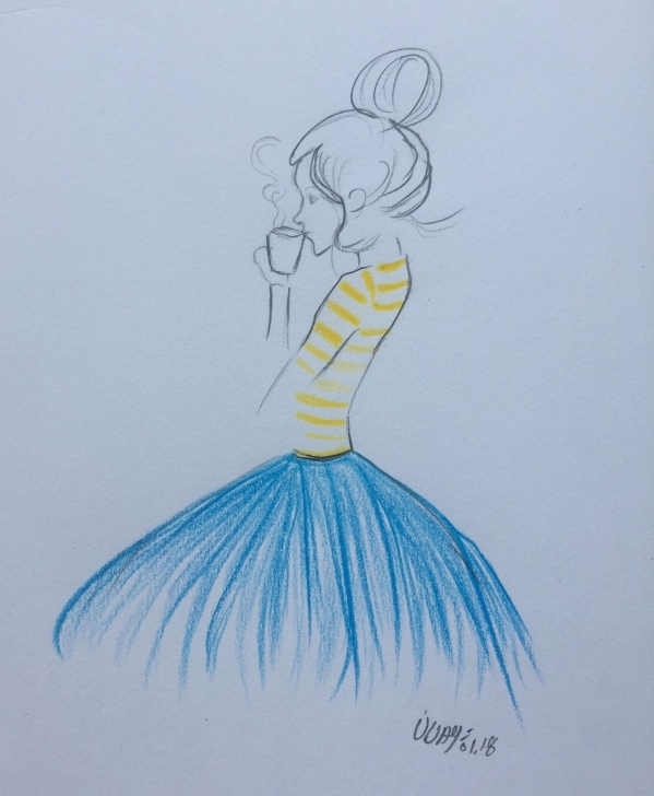 Best Cute Colored Pencil Drawings for Beginners Isn't It Cute And Simple Color Pencil Sketch Bangalore Mornings Image