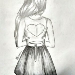 Drawing Pencil Girl