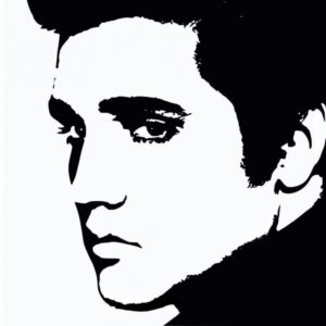 Elvis Stencil Art