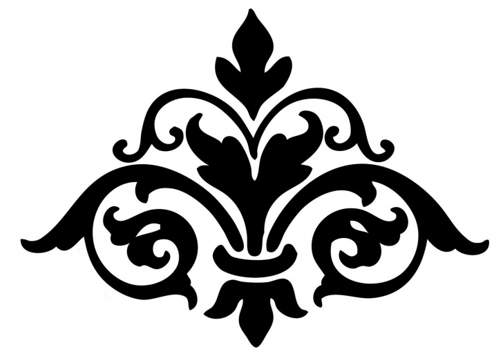 Best Free Printable Wall Art Stencils Tutorials Instant Art Printable Downloads - Damask Flourish - 3 Options - The Picture