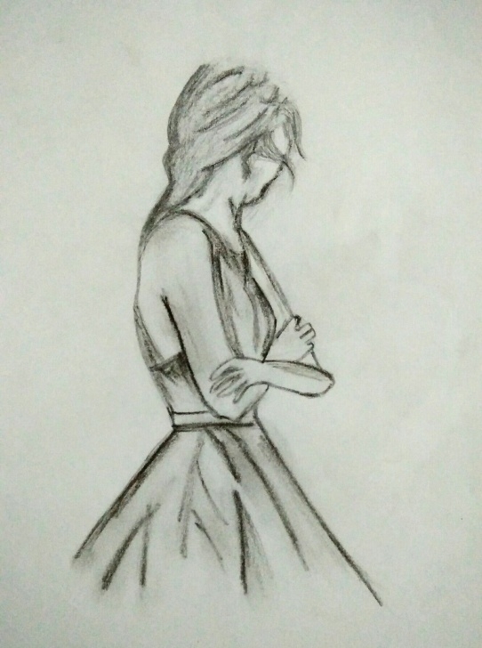 Best Girl Drawing Pencil for Beginners Girl Drawing Pencil At Paintingvalley | Explore Collection Of Pic