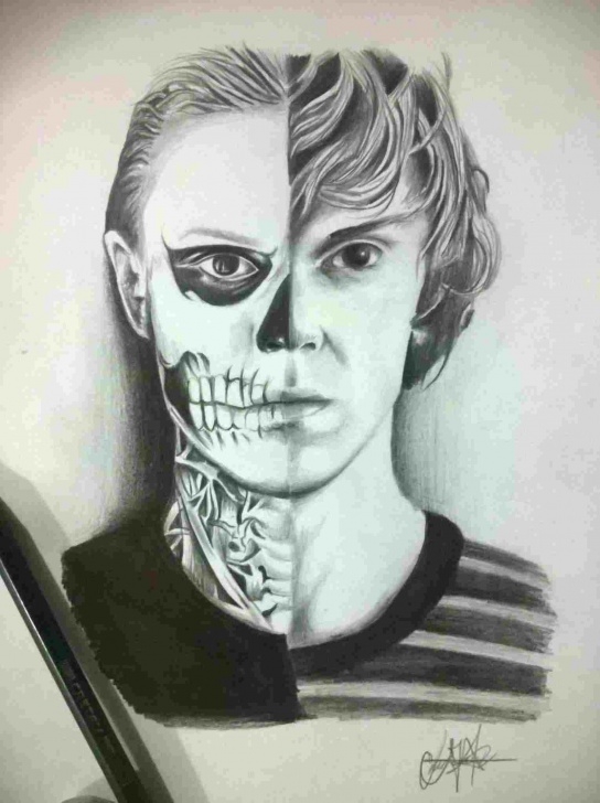 Best Horror Pencil Drawings Free Art-In-Rhpinterestcom-Dark-Colored-Drawing-Black-And-White Pics
