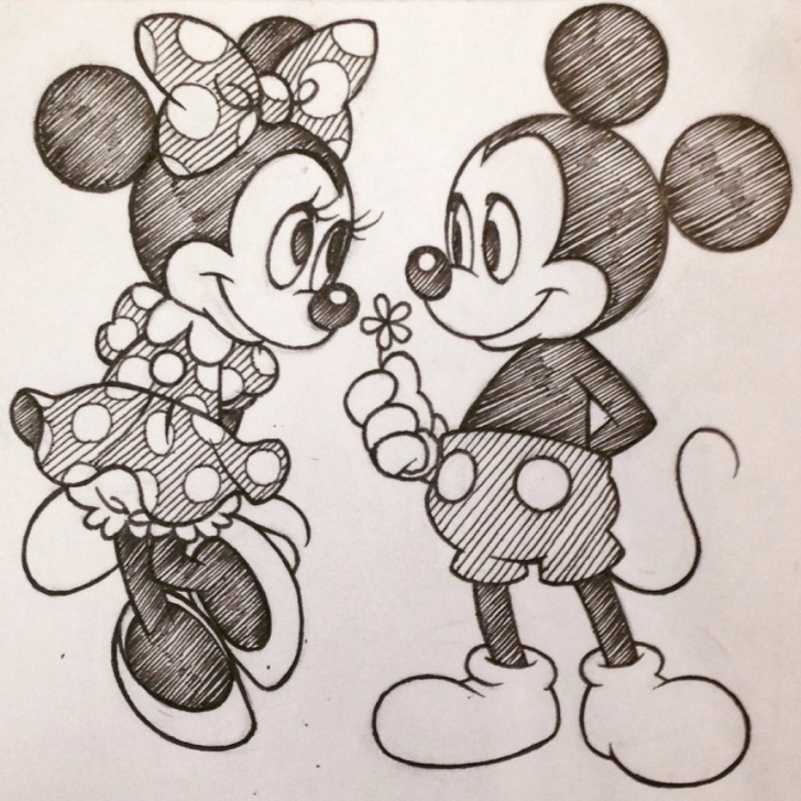 Best Mickey Mouse Pencil Sketch Simple Mouse Pencil Sketch At Paintingvalley | Explore Collection Of Pictures