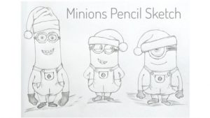 Best Minions Pencil Sketch Techniques Minions Pencil Sketch Pic