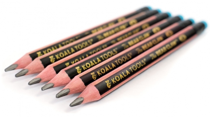 Best Order Of Graphite Pencils Easy Bear Claw Pencils (Pack Of 6) - Fat, Thick, Strong, Triangular (Tripod) Grip, 2B Graphite Lead, With Eraser - Suitable For Kids, Art, Drawing, Images