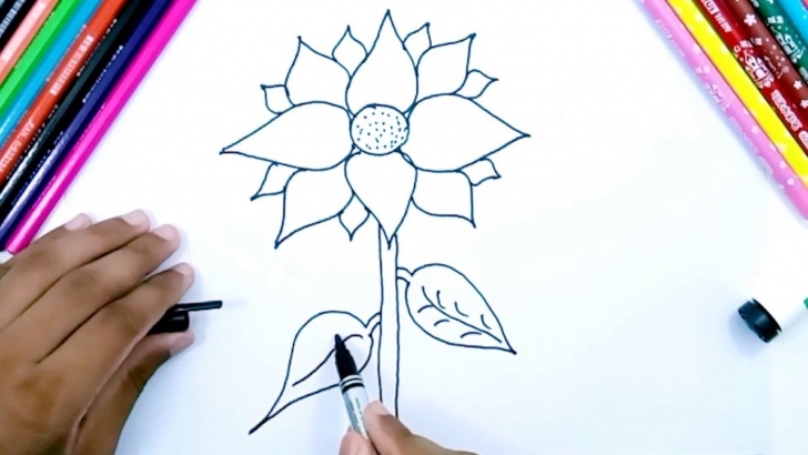 Best Pencil Drawing For Kids Free How To Draw Sunflower - Easy Pencil Drawing For Kids [ Creative Drawing ] Photos