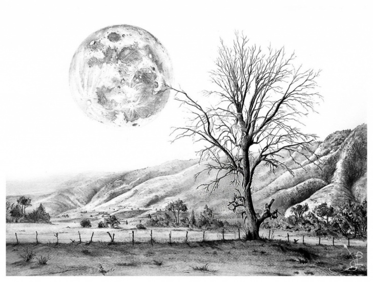 Best Pencil Painting Of Nature Ideas Scenery Drawing Pencil - Scenery Images
