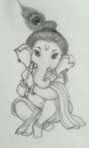 Best Pencil Sketch Cost Tutorial Sri Ganesha Pencil Sketch.. | Sri Ganesh Art | Ganesha Sketch Photos