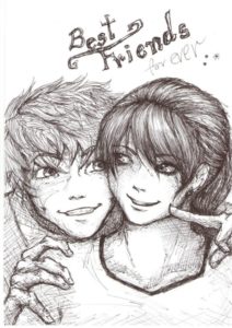 Best Pencil Sketch Of Boy And Girl Friendship Courses Image Result For Sketches Of Best Friends Forever Boy And Girl Images
