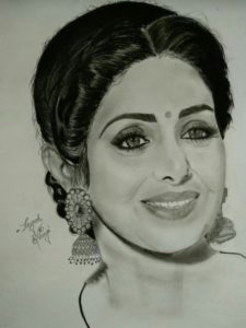 Best Pencil Sketch Of Techniques Fan Pencil Sketch Of Sridevi Ji | My Board In 2019 | Pencil Sketch Pic