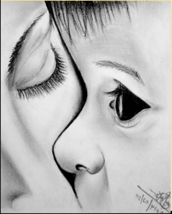 Best Simple Pencil Drawings Of Mother And Baby Easy Simple Baby Sketch At Paintingvalley | Explore Collection Of Photos