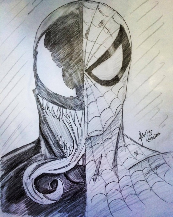 Best Venom Drawings In Pencil Techniques Jubart — Good X Evil #jubart#spiderman #venom Pic