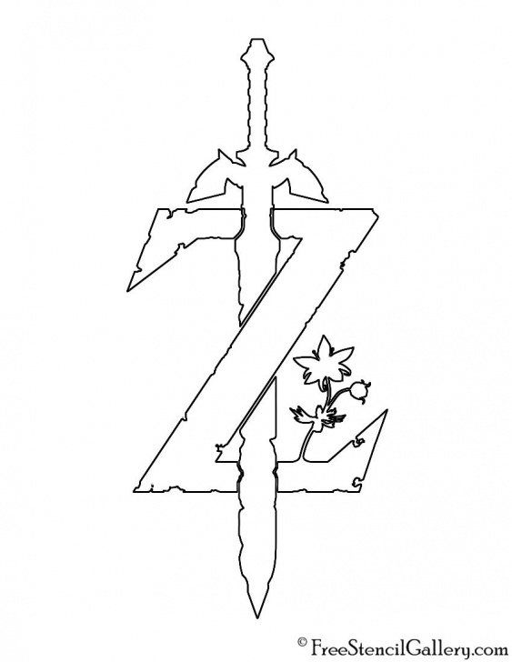 Best Zelda Stencil Art Tutorial Zelda - Breath Of The Wild Logo Stencil | Crafts | Legend Of Zelda Pic