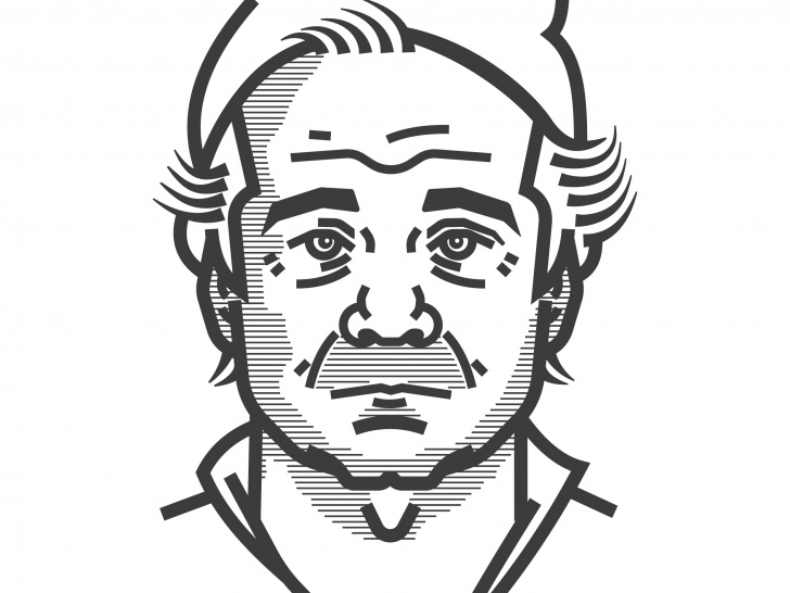 Excellent Bill Murray Stencil Techniques for Beginners Dribbble - Bill-Murray-V2 By Owen Leach Photo