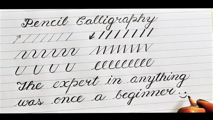 Excellent Calligraphy For Beginners With Pencil Techniques Pencil Calligraphy | Hand Lettering For Beginners | Handwriting Practice Photos