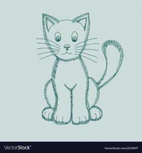 Excellent Cat Pencil Sketch Tutorials Cute Pseudo-Pencil Drawing Cat Photos