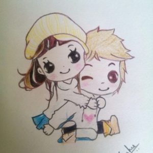Couple Cartoon Sketch