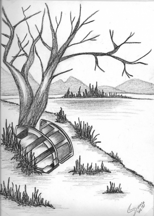 Excellent Easy Sketches Of Nature Lessons Pencil Sketches Of Nature At Paintingvalley | Explore Collection Photos