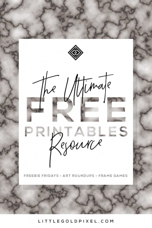 Excellent Free Printable Wall Art Stencils Step by Step Free Printables • Free Wall Art Roundups • Little Gold Pixel Picture