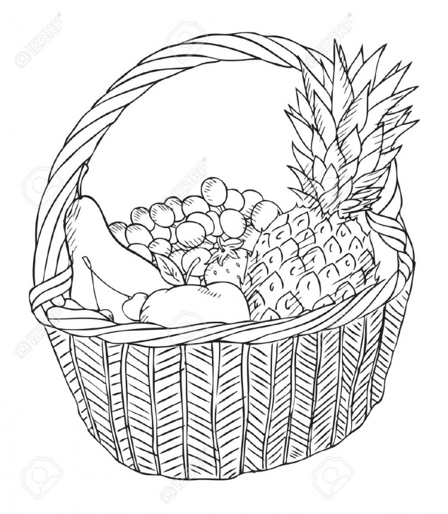 Excellent Fruit Basket Pencil Drawing for Beginners Fruit Bowl Sketch At Paintingvalley | Explore Collection Of Picture