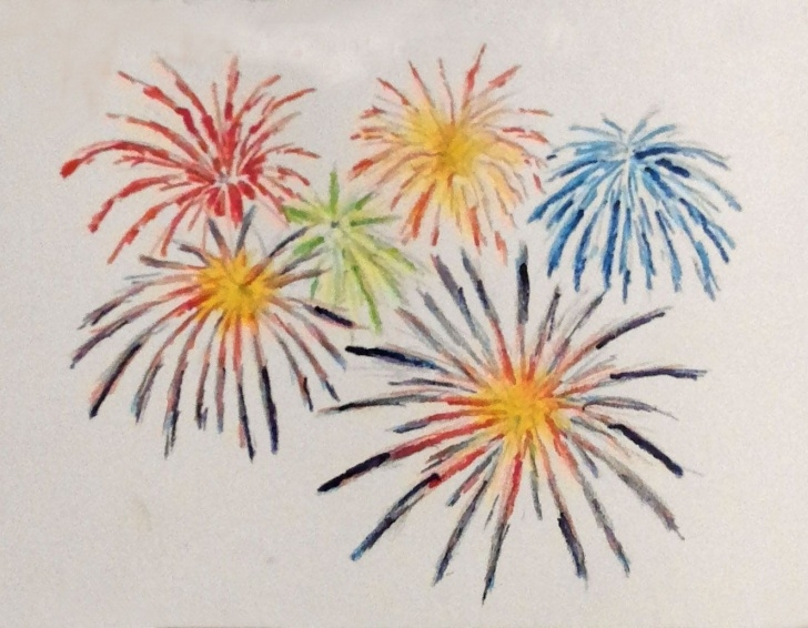 Excellent How To Draw Firworks With Color Pencils Courses Daily Drawing No. 191. "fireworks." Colored Pencils. Re: Just Draw Pic