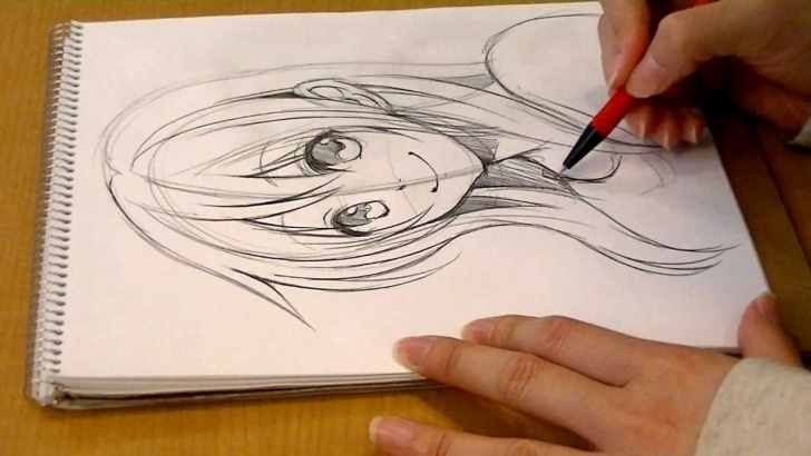 Excellent Manga Sketches In Pencil Free Morita's Manga Come Back!.drawing Girl's Face By Pencil 01  Seal_Morita_Eihire Pics