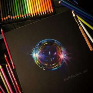 Prismacolor On Black Paper