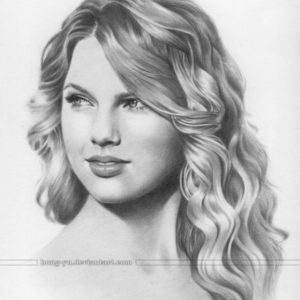 Taylor Swift Pencil Sketch