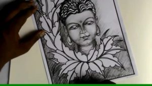Fantastic Buddha Pencil Drawing Techniques for Beginners Budha | How To Draw Buddha | Pencil Drawing | Rainbow Art With Radhapada Image