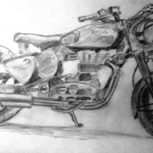 Bullet Pencil Drawing