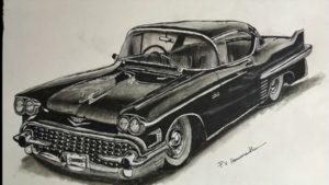 Fantastic Car Pencil Art Ideas Vintage Car Pencil Drawing | How To Draw A Car With Pencil | P V Hanumanthu Art Pics