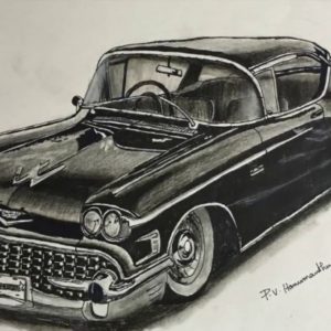 Car Pencil Art